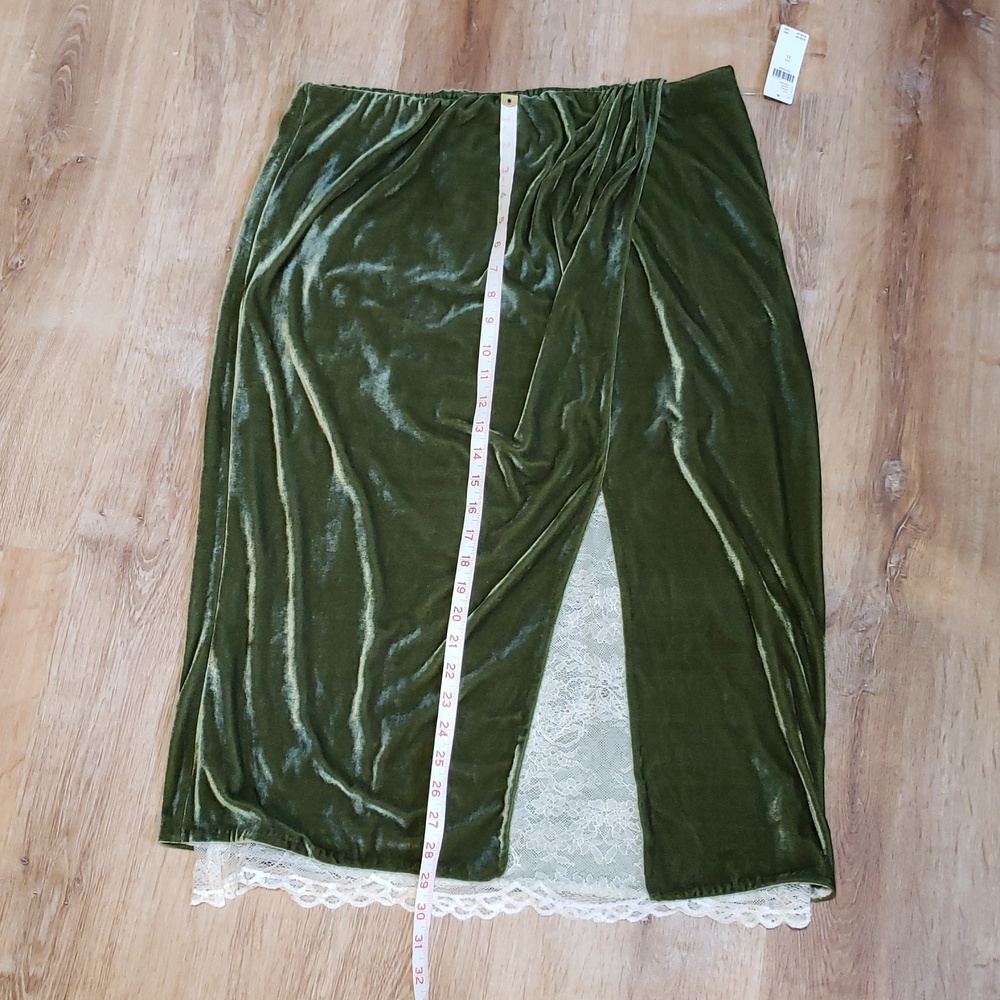 NWT Anthropologie Velvet Pencil Skirt, XL - Picture 10 of 14